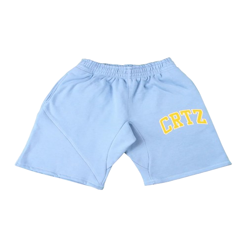 Baby Blue Corteiz Dropout Shorts
