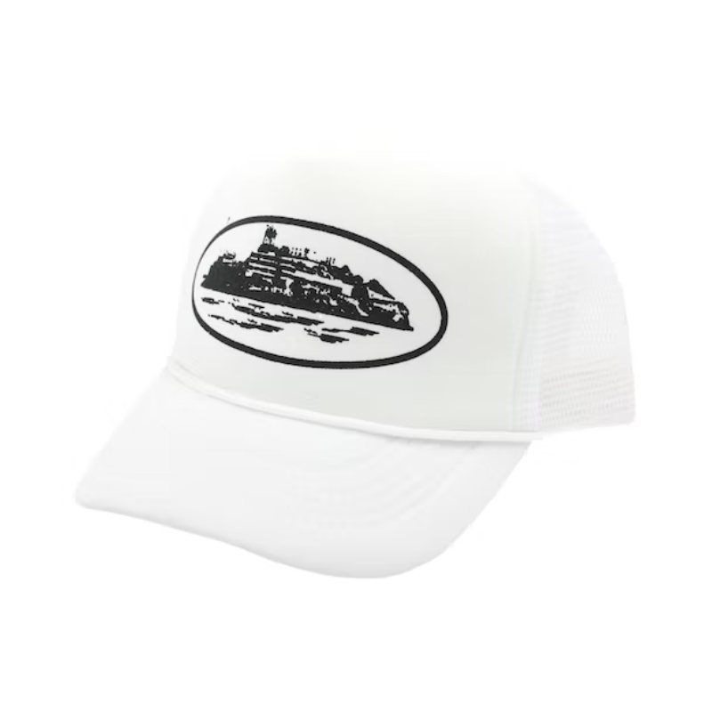 Corteiz Alcatraz Trucker Cap White